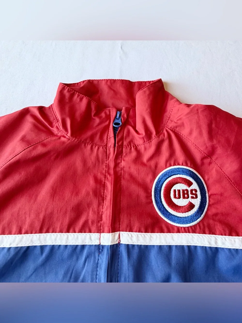 Majestic Chicago Cubs Baseball Windbreaker Jacket Red Blue Toddler 18 Months